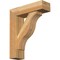 Ekena Millwork Funston Block Rough Sawn Bracket w/ Offset Brace, Western Red Cedar, 6"W x 20"D x 24"H BKT0604X20X24FST05RWR - alternate 1